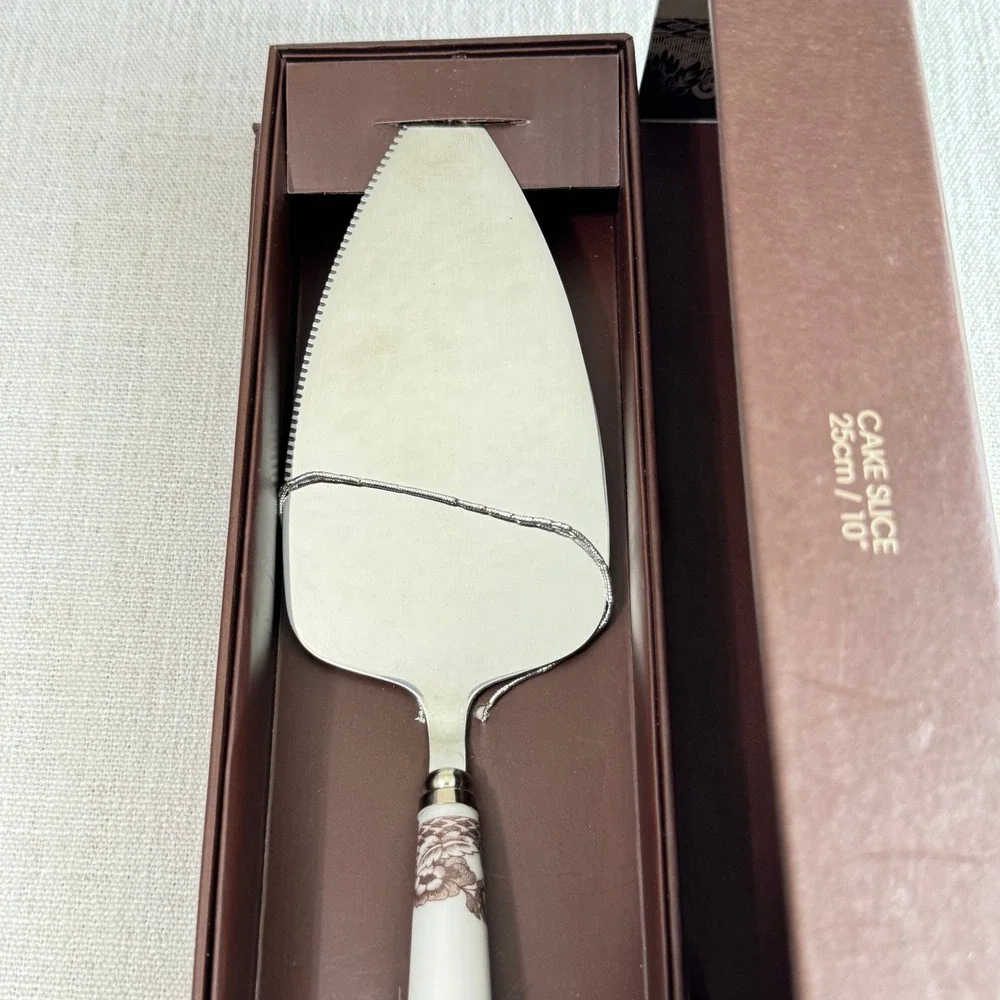 Spode Woodland Deer Cake Server Slice 10